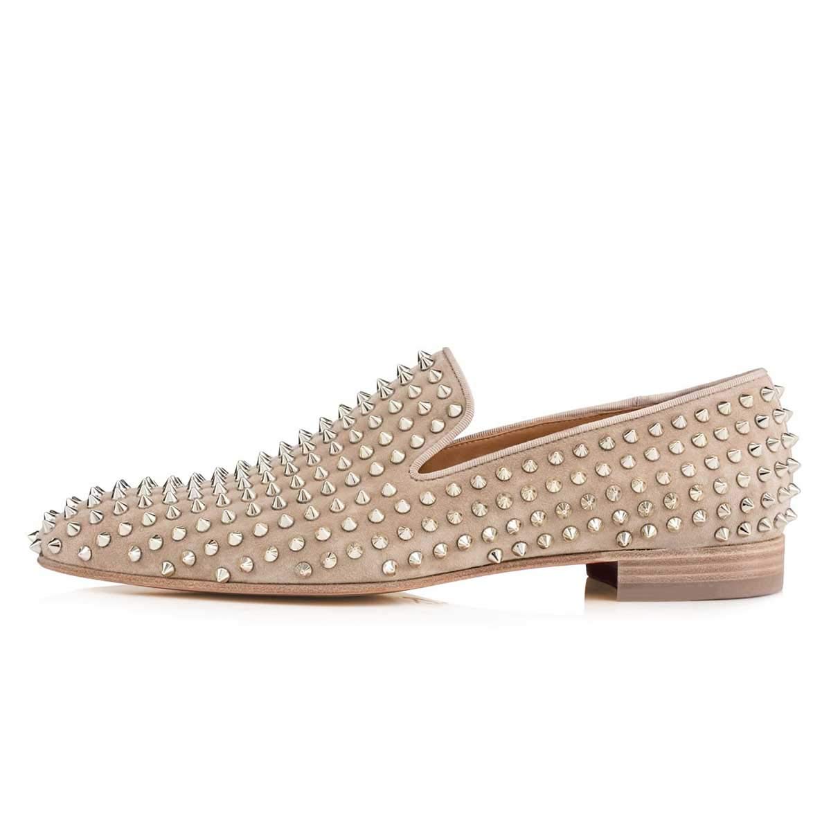 FSJ Men's & Women's Trendy Spiked Rivets Studded Loafers Shoes Round Toe Low Heel Comfort Slip On Unisex Dress Smoking Slipper Size 7-14 US - Image 3