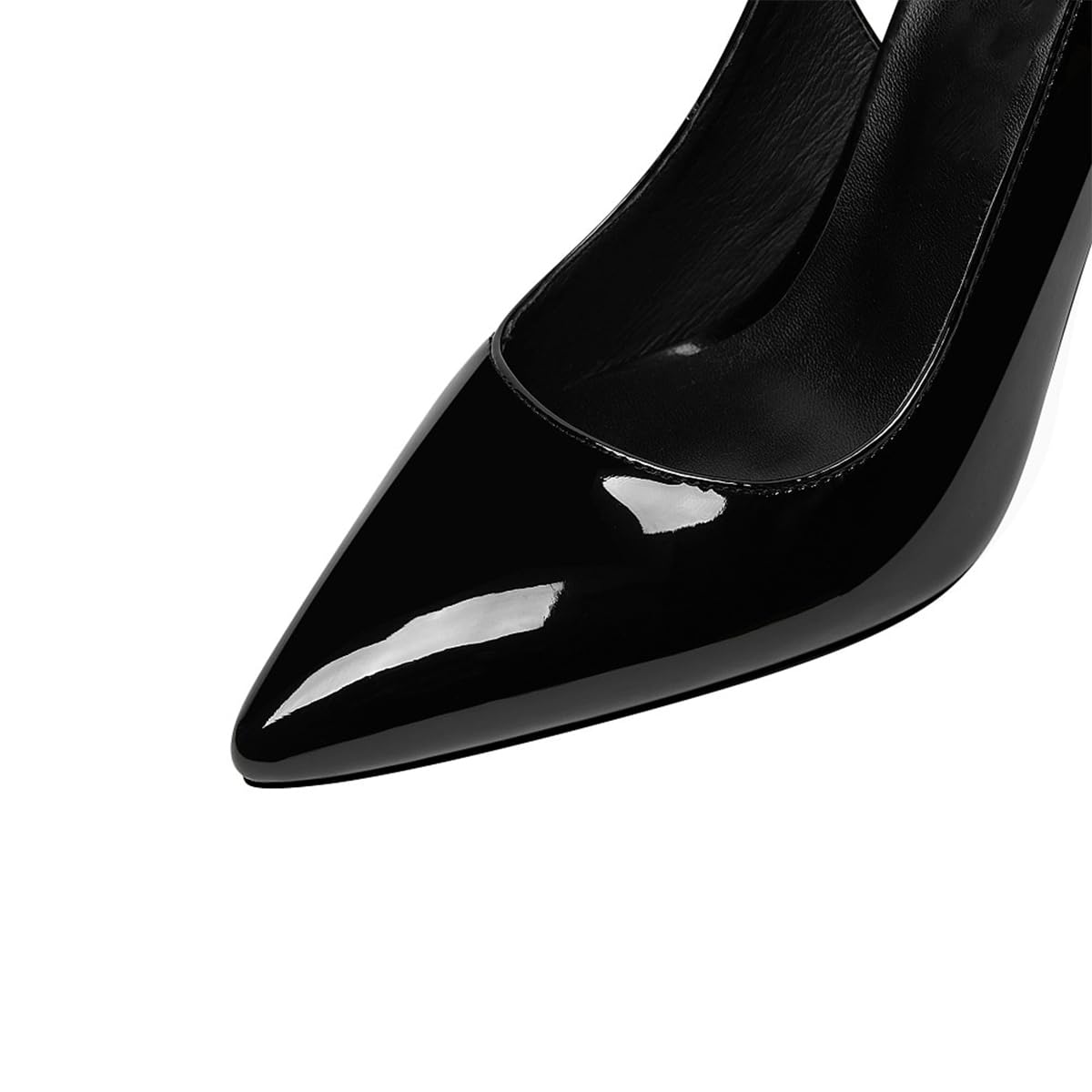 FSJ Women Chic Pointed Toe Butterfly High Heel Slingback Pumps Special Slip On Ankle Strap Ladies Party Wedding Dress Shoes Size 4-16 US - Image 4