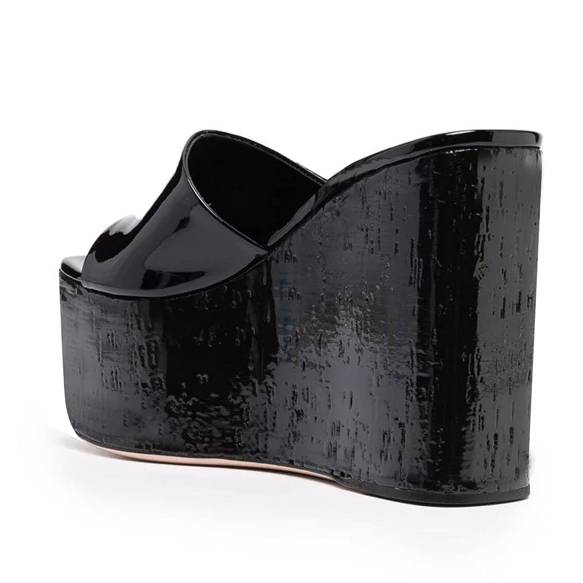 FSJ Women Open Toe Slide Wedge Sandals Platform Summer Casual High Heels Formal Outfit Shoes Size US 4-12 - Image 3