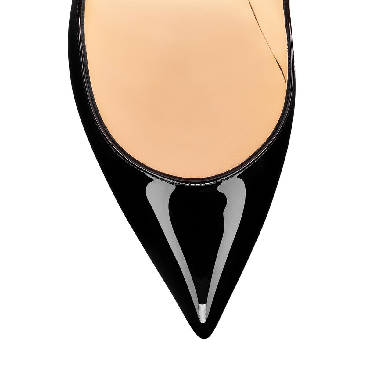 FSJ Women Sexy Pointed Toe High Heel Pumps Slip On Unique Transparent Chunky Heel Evening Prom Dress Shoes Size 4-15 US - Image 4