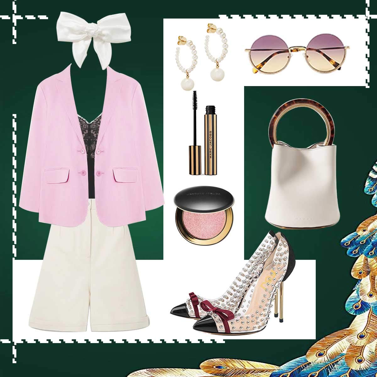 FSJ Women Studded Pointed Toe Transparent Pumps High Heels Shoes with Cute Bowknot US Size 4-15 M - Image 4