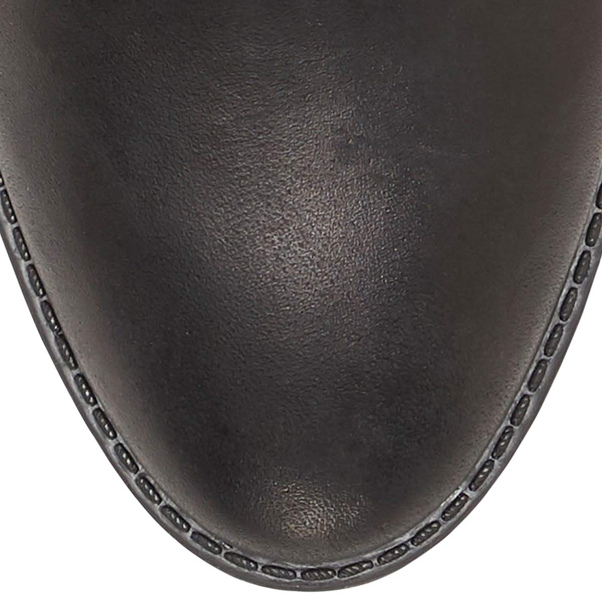 FSJ Women Studs Low Stacked Heel Riding Wide Calf Knee High Boots Round Toe Pull On Flats Long Boots Western Zipper Dress Shoes Size 4-15 US - Image 4