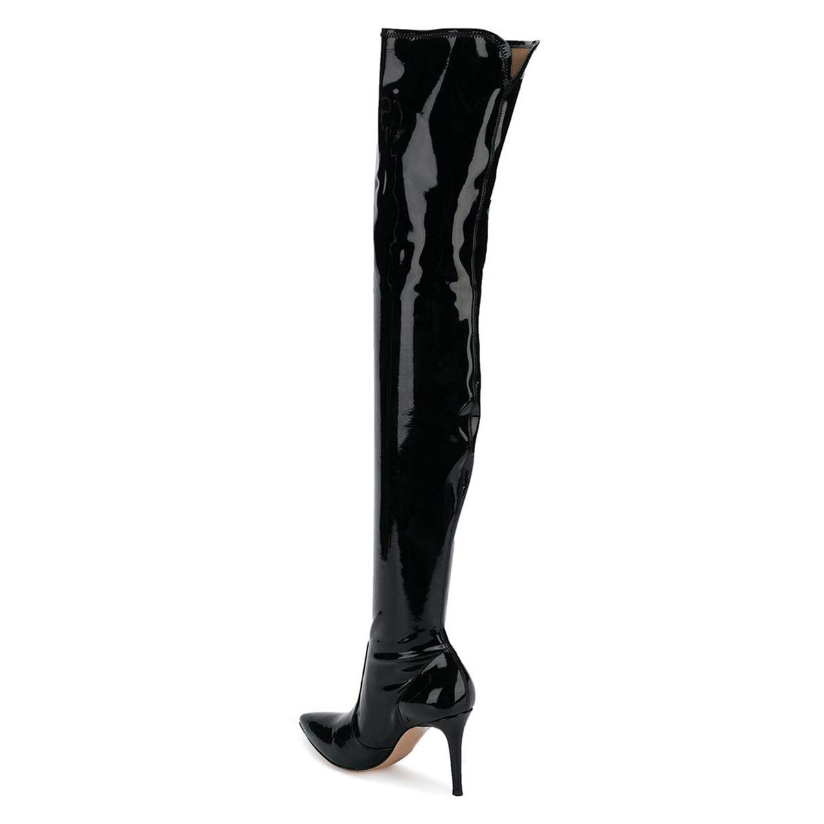 FSJ Women Thigh High Long Boots Over The Knee Pointed Toe Fashion High Heels Shoes - Image 3