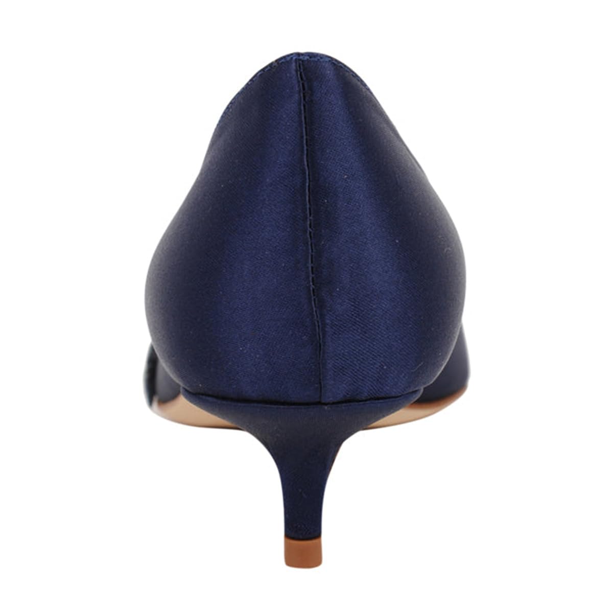 FSJ Women Vintage Kitten Low Heel Embroidery Pumps Cute Closed Pointed Toe Flower Satin Shoes Suitable for Wedding Daily Walking Dress Size 4-16 US - Image 3