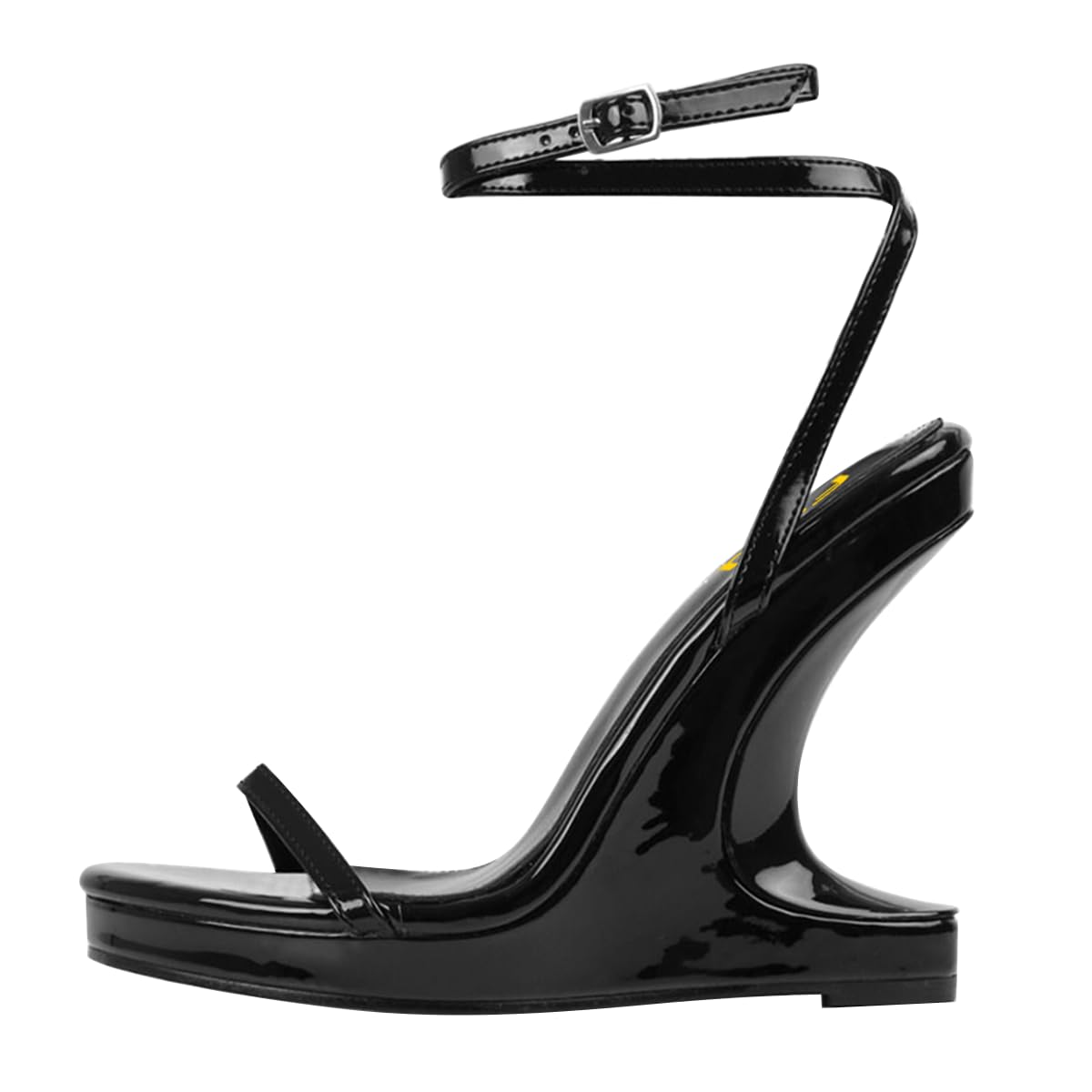 FSJ Women Wedge Heel Strappy Sandals with Platform Open Toe Adjustable Ankle Strap Comfortable Summer Office Shoes Size 4-16 US - Image 4